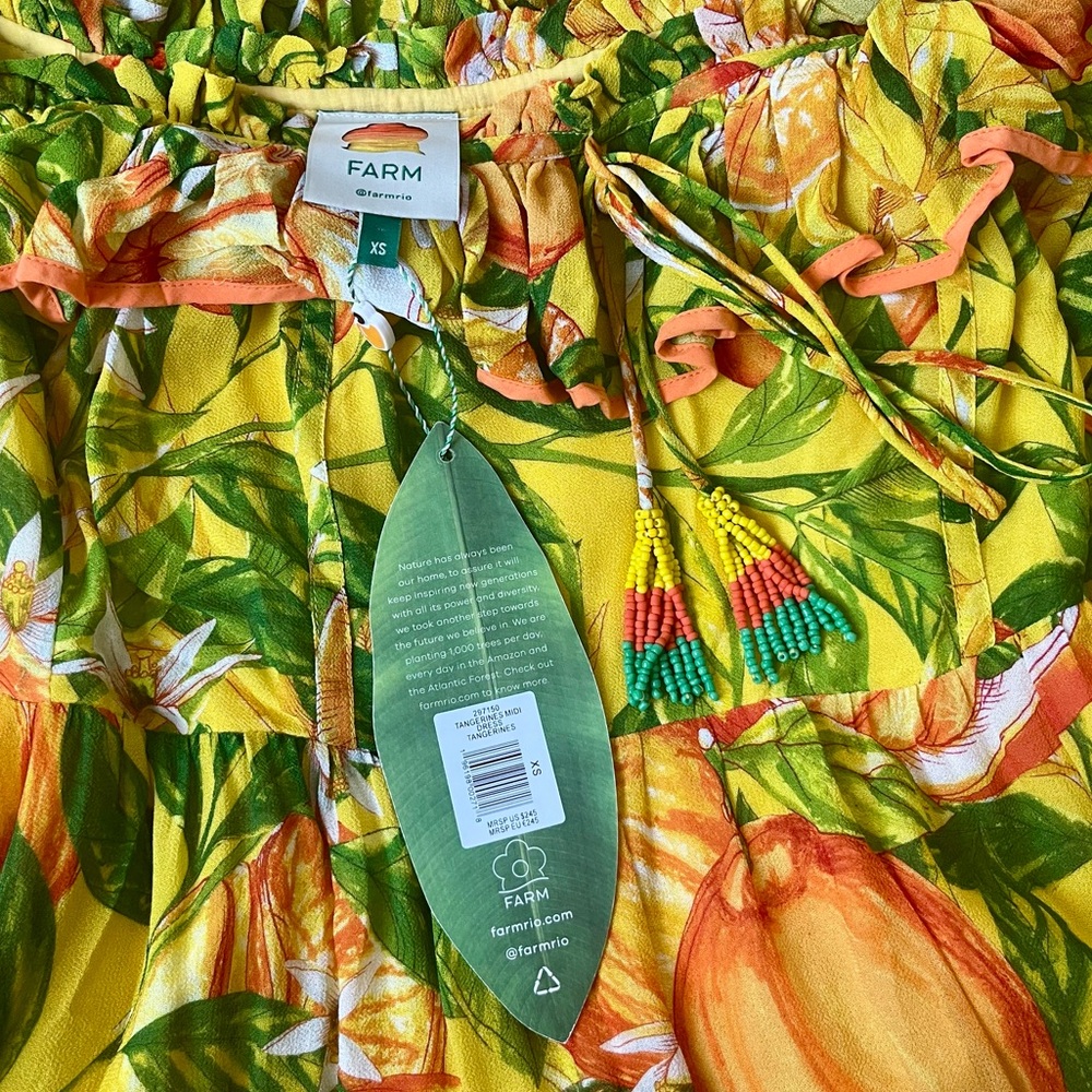 NWT Farm Rio Tangerines Dress - Picture 14 of 14